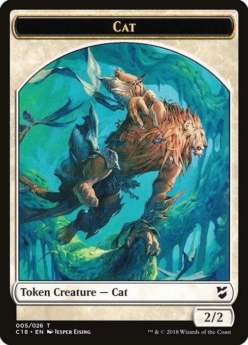 Cat, carta Magic di tipo Token Creature — Cat illustrata da Jesper Ejsing