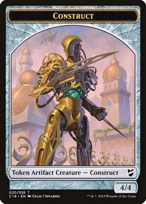 Construct, carta Magic di tipo Token Artifact Creature — Construct illustrata da Craig J Spearing