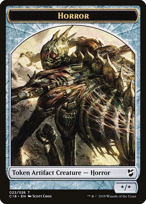 Horror, carta Magic di tipo Token Artifact Creature — Horror illustrata da Scott Chou