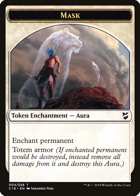 Mask, carta Magic di tipo Token Enchantment — Aura illustrata da Johannes Voss