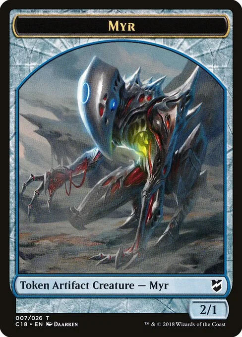 Myr, carta Magic di tipo Token Artifact Creature — Myr illustrata da Daarken
