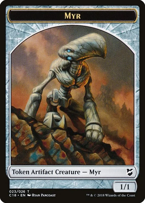 Myr, carta Magic di tipo Token Artifact Creature — Myr illustrata da Ryan Pancoast