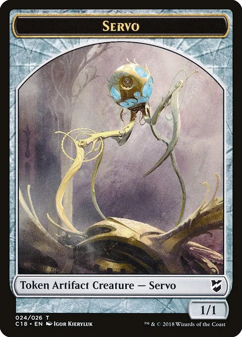 Servo, carta Magic di tipo Token Artifact Creature — Servo illustrata da Igor Kieryluk