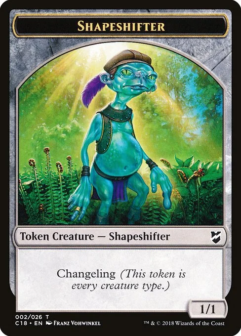 Shapeshifter, carta Magic di tipo Token Creature — Shapeshifter illustrata da Franz Vohwinkel