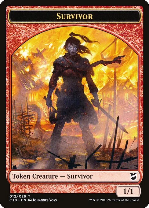Survivor, carta Magic di tipo Token Creature — Survivor illustrata da Johannes Voss