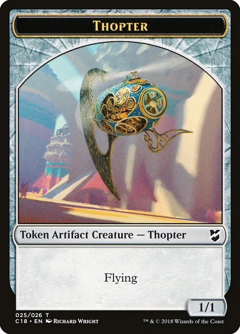 Thopter, carta Magic di tipo Token Artifact Creature — Thopter illustrata da Richard Wright