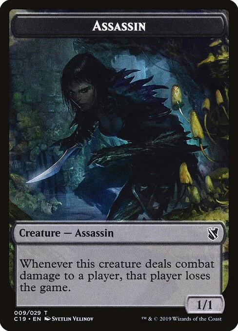 Assassin, carta Magic di tipo Token Creature — Assassin illustrata da Svetlin Velinov