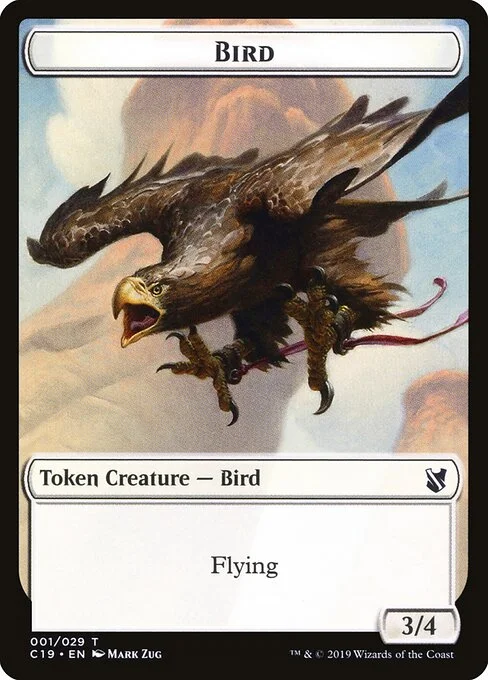 Bird, carta Magic di tipo Token Creature — Bird illustrata da Mark Zug