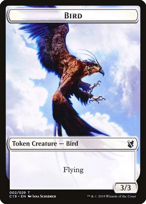 Bird, carta Magic di tipo Token Creature — Bird illustrata da Jana Schirmer