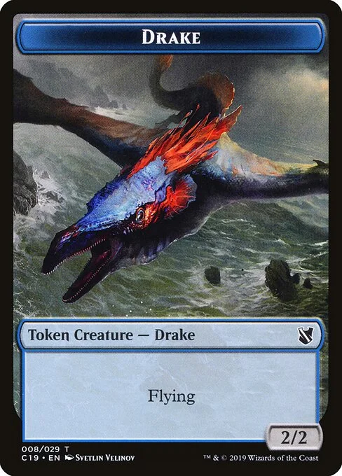 Drake, carta Magic di tipo Token Creature — Drake illustrata da Svetlin Velinov
