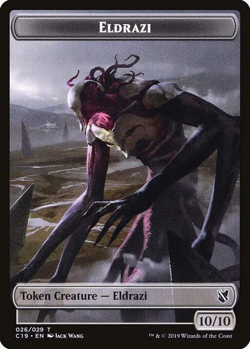 Eldrazi, carta Magic di tipo Token Creature — Eldrazi illustrata da Jack Wang