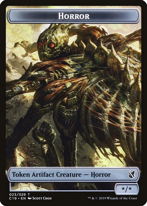 Horror, carta Magic di tipo Token Artifact Creature — Horror illustrata da Scott Chou