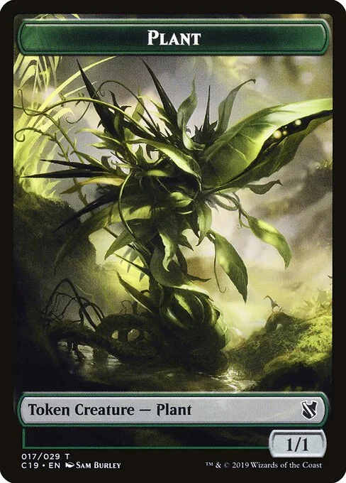 Plant, carta Magic di tipo Token Creature — Plant illustrata da Sam Burley