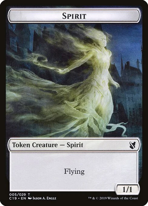 Spirit, carta Magic di tipo Token Creature — Spirit illustrata da Jason A. Engle