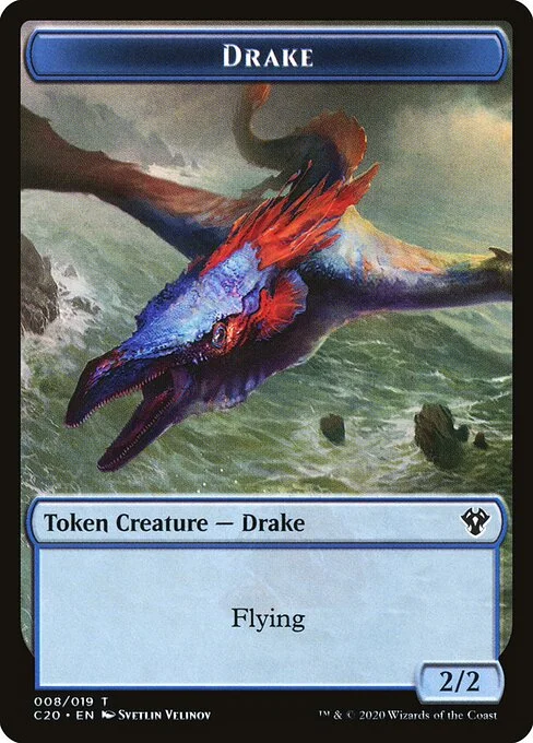 Drake, carta Magic di tipo Token Creature — Drake illustrata da Svetlin Velinov