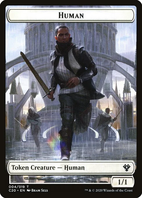 Human, carta Magic di tipo Token Creature — Human illustrata da Bram Sels