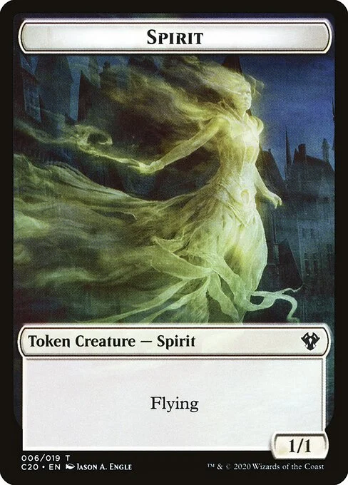 Spirit, carta Magic di tipo Token Creature — Spirit illustrata da Jason A. Engle
