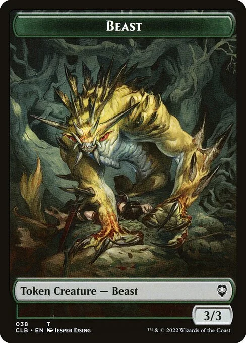 Beast, carta Magic di tipo Token Creature — Beast illustrata da Jesper Ejsing