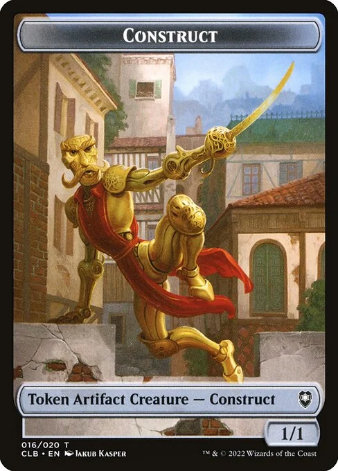 Construct, carta Magic di tipo Token Artifact Creature — Construct illustrata da Jakub Kasper
