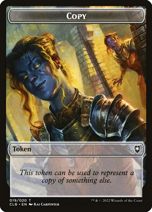 Copy, carta Magic di tipo Token illustrata da Kai Carpenter