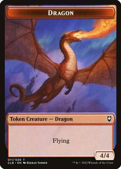 Dragon, carta Magic di tipo Token Creature — Dragon illustrata da Kieran Yanner