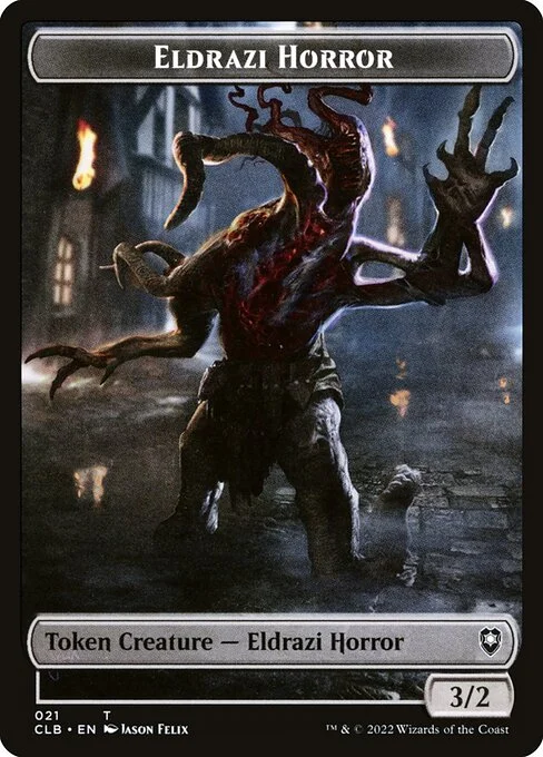 Eldrazi Horror, carta Magic di tipo Token Creature — Eldrazi Horror illustrata da Jason Felix
