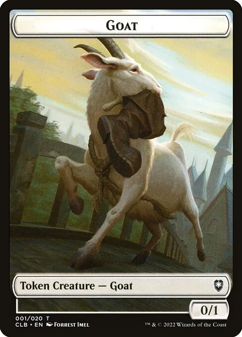 Goat, carta Magic di tipo Token Creature — Goat illustrata da Forrest Imel