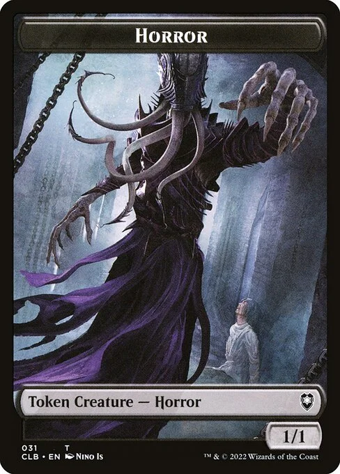 Horror, carta Magic di tipo Token Creature — Horror illustrata da Nino Is
