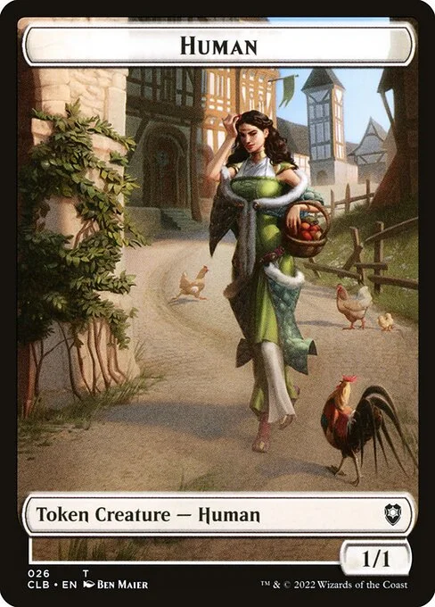 Human, carta Magic di tipo Token Creature — Human illustrata da Ben Maier