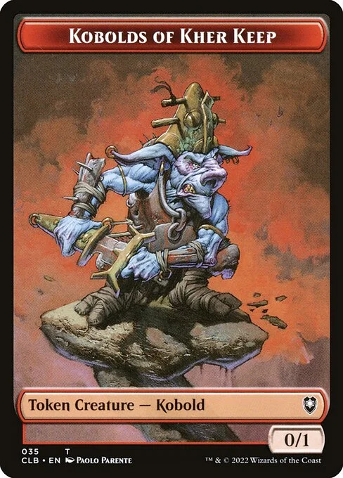 Kobolds of Kher Keep, carta Magic di tipo Token Creature — Kobold illustrata da Paolo Parente