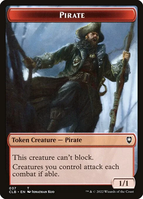 Pirate, carta Magic di tipo Token Creature — Pirate illustrata da Jonathan Kuo