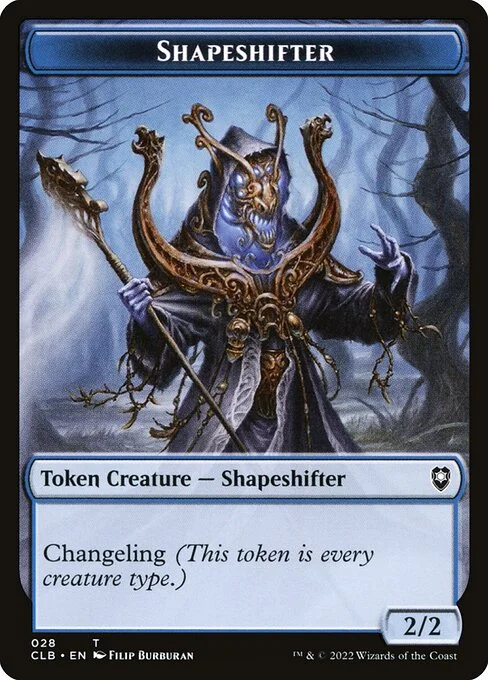 Shapeshifter, carta Magic di tipo Token Creature — Shapeshifter illustrata da Filip Burburan