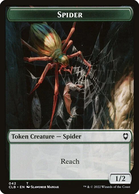 Spider, carta Magic di tipo Token Creature — Spider illustrata da Slawomir Maniak