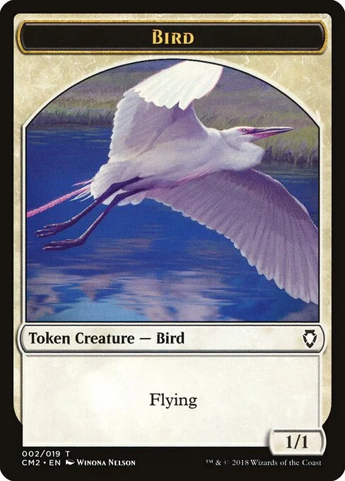 Bird, carta Magic di tipo Token Creature — Bird illustrata da Winona Nelson