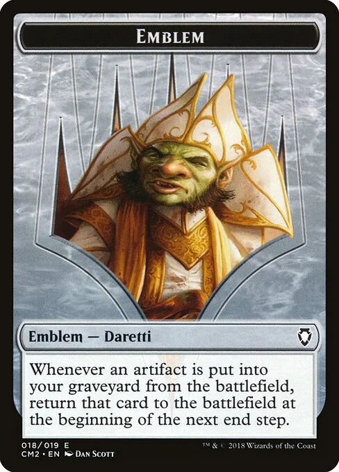 Daretti, Scrap Savant Emblem, carta Magic di tipo Emblem — Daretti illustrata da Dan Murayama Scott