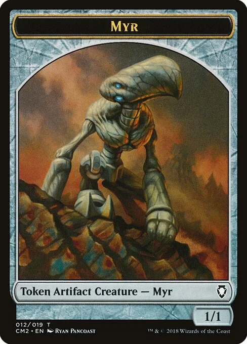 Myr, carta Magic di tipo Token Artifact Creature — Myr illustrata da Ryan Pancoast