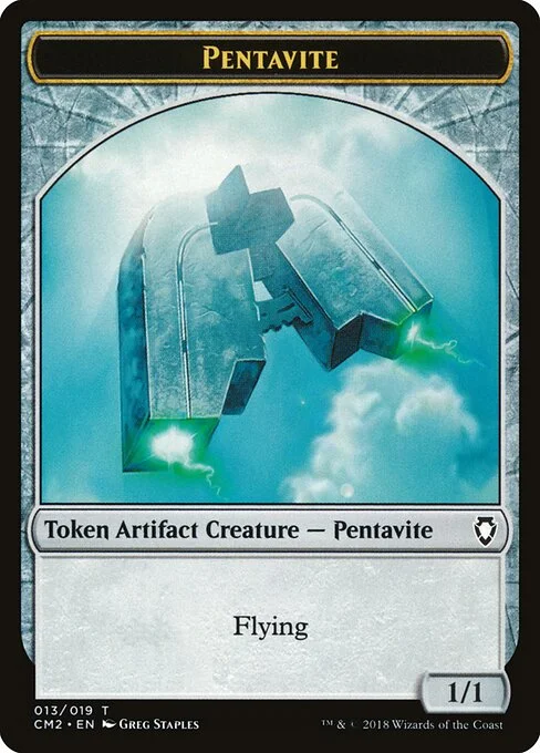 Pentavite, carta Magic di tipo Token Artifact Creature — Pentavite illustrata da Greg Staples