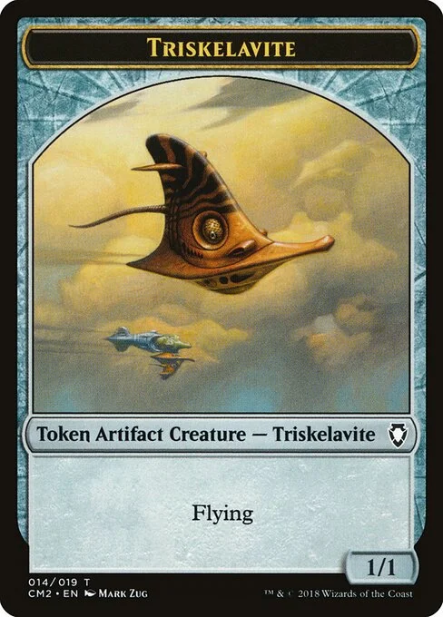 Triskelavite, carta Magic di tipo Token Artifact Creature — Triskelavite illustrata da Mark Zug