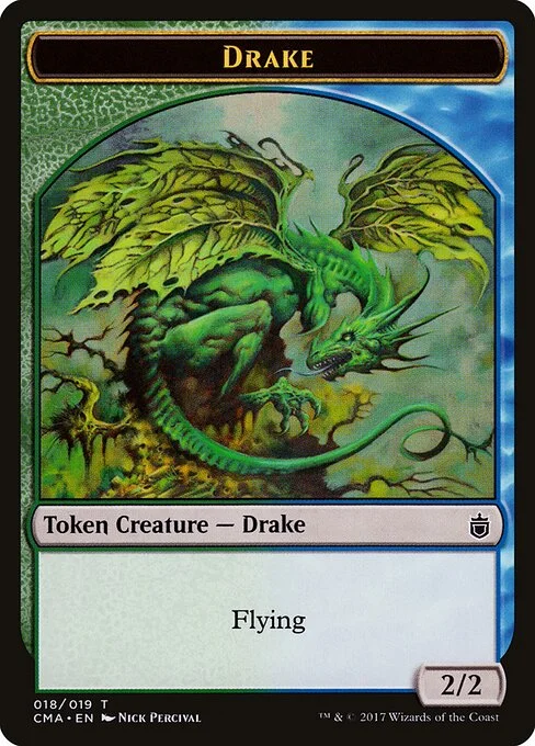 Drake, carta Magic di tipo Token Creature — Drake illustrata da Nick Percival