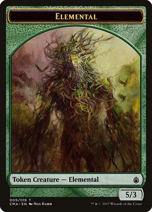 Elemental, carta Magic di tipo Token Creature — Elemental illustrata da Nils Hamm