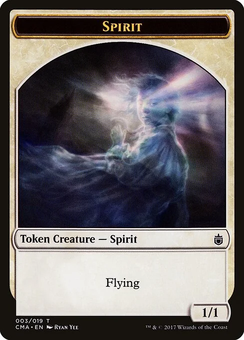Spirit, carta Magic di tipo Token Creature — Spirit illustrata da Ryan Yee