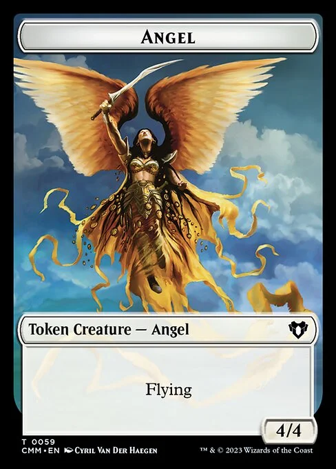Angel, carta Magic di tipo Token Creature — Angel illustrata da Cyril Van Der Haegen