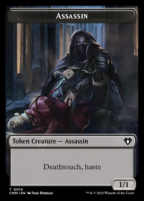 Assassin, carta Magic di tipo Token Creature — Assassin illustrata da Josu Hernaiz