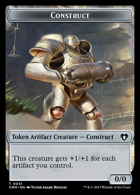 Construct, carta Magic di tipo Token Artifact Creature — Construct illustrata da Victor Adame Minguez