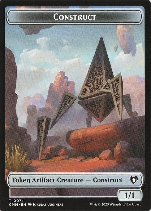 Construct, carta Magic di tipo Token Artifact Creature — Construct illustrata da Jokubas Uogintas