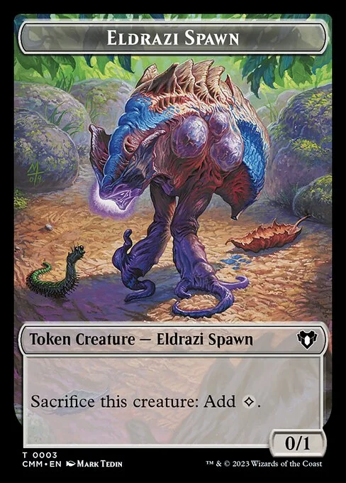 Eldrazi Spawn, carta Magic di tipo Token Creature — Eldrazi Spawn illustrata da Mark Tedin
