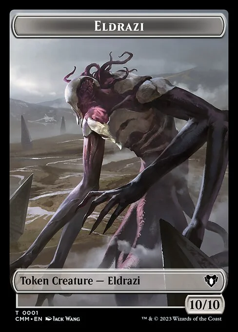 Eldrazi, carta Magic di tipo Token Creature — Eldrazi illustrata da Jack Wang