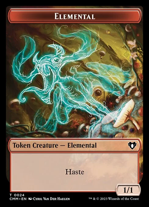 Elemental, carta Magic di tipo Token Creature — Elemental illustrata da Cyril Van Der Haegen