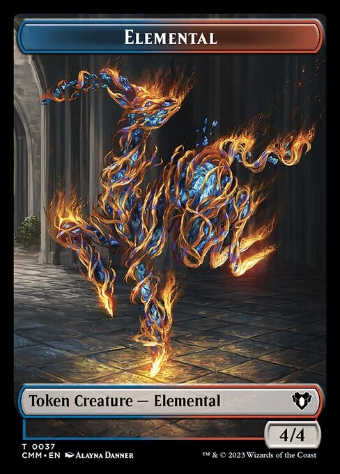 Elemental, carta Magic di tipo Token Creature — Elemental illustrata da Alayna Danner