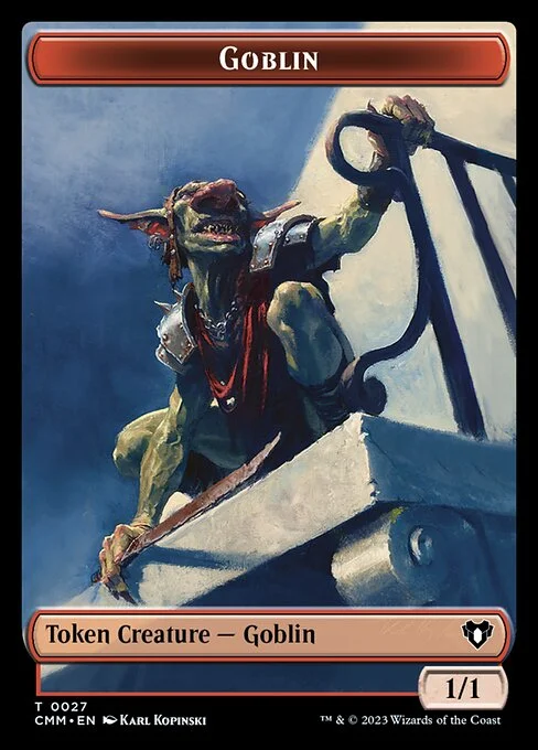 Goblin, carta Magic di tipo Token Creature — Goblin illustrata da Karl Kopinski